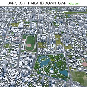 3D Bangkok Downtown model