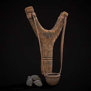 Viking Carved Slingshot 3D