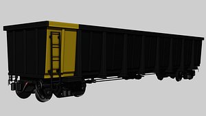 3D Indonesian Coal Freight Car model