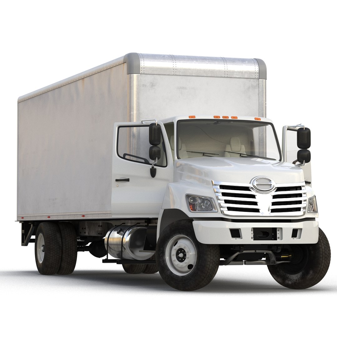 Box Truck Rigged 3D model preview
