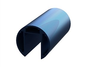 Aluminum Extruded Balustrade Handrail 3D