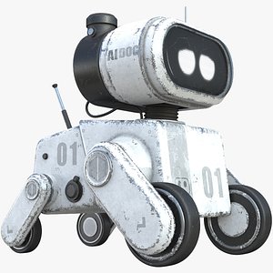 Dog Robot RIG 3D model