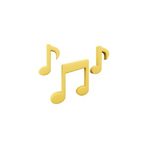 music note 3D model