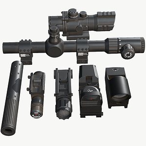 sight laser silencer 3D model