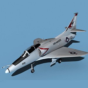 3D model Douglas TA-4M Skyhawk V03 USN