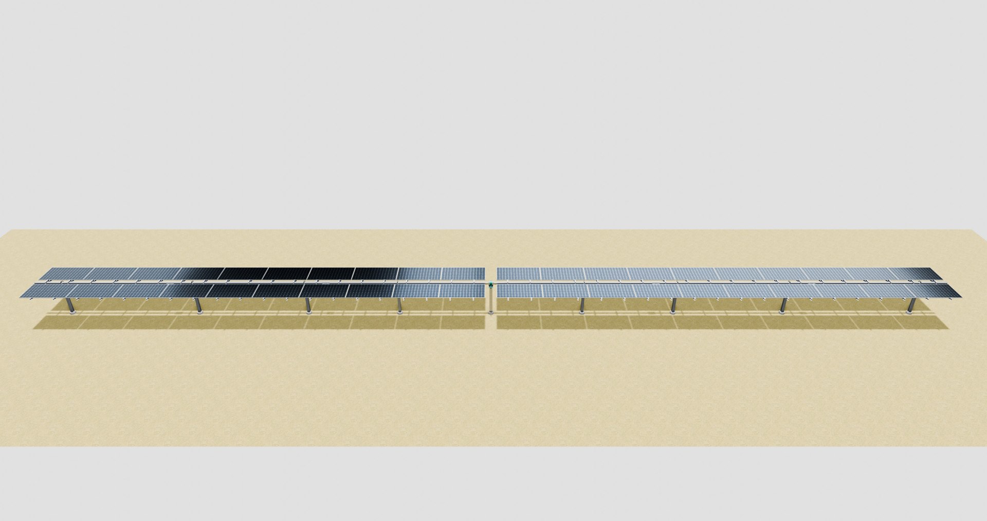 3D Solar Tracker Table 2x10x2-55-0-55 Degree Model - TurboSquid 2386491
