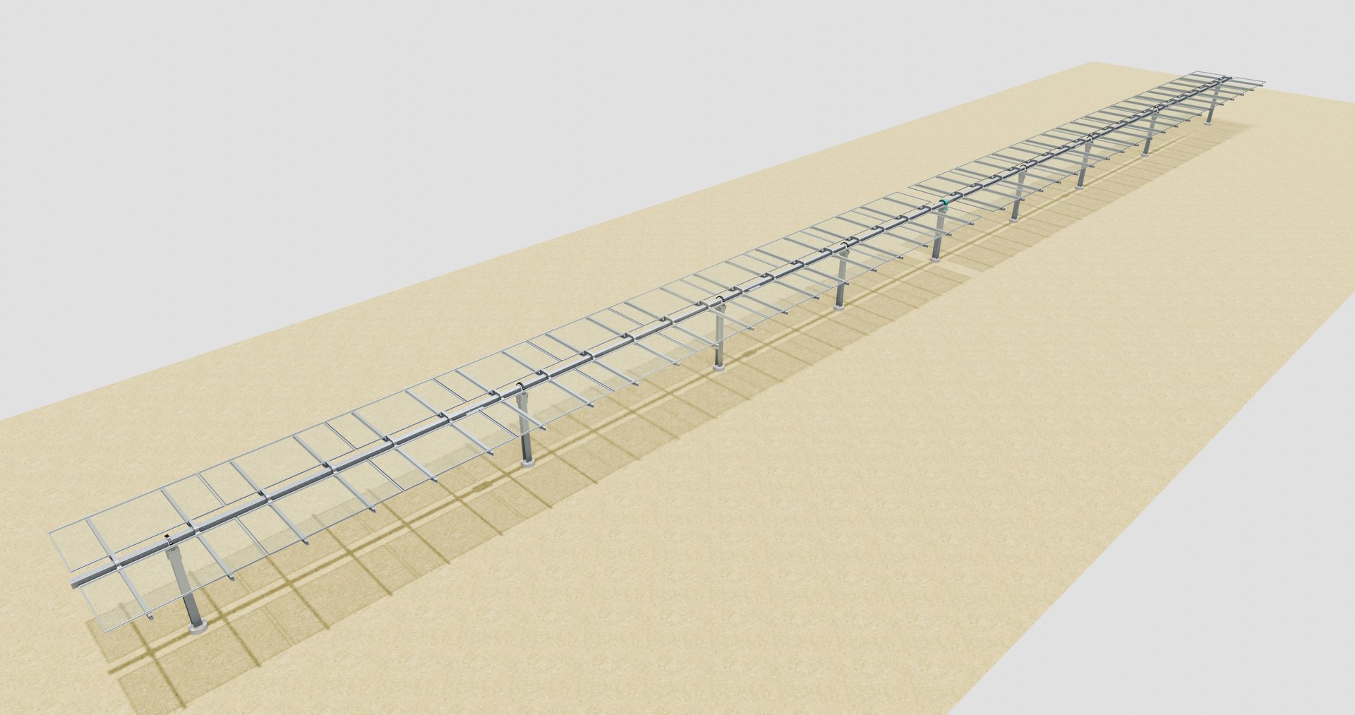 3D Solar Tracker Table 2x10x2-55-0-55 Degree Model - TurboSquid 2386491
