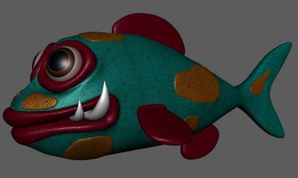 Personagem de desenho animado Maya peixe elétrico Modelo 3D - TurboSquid  797344