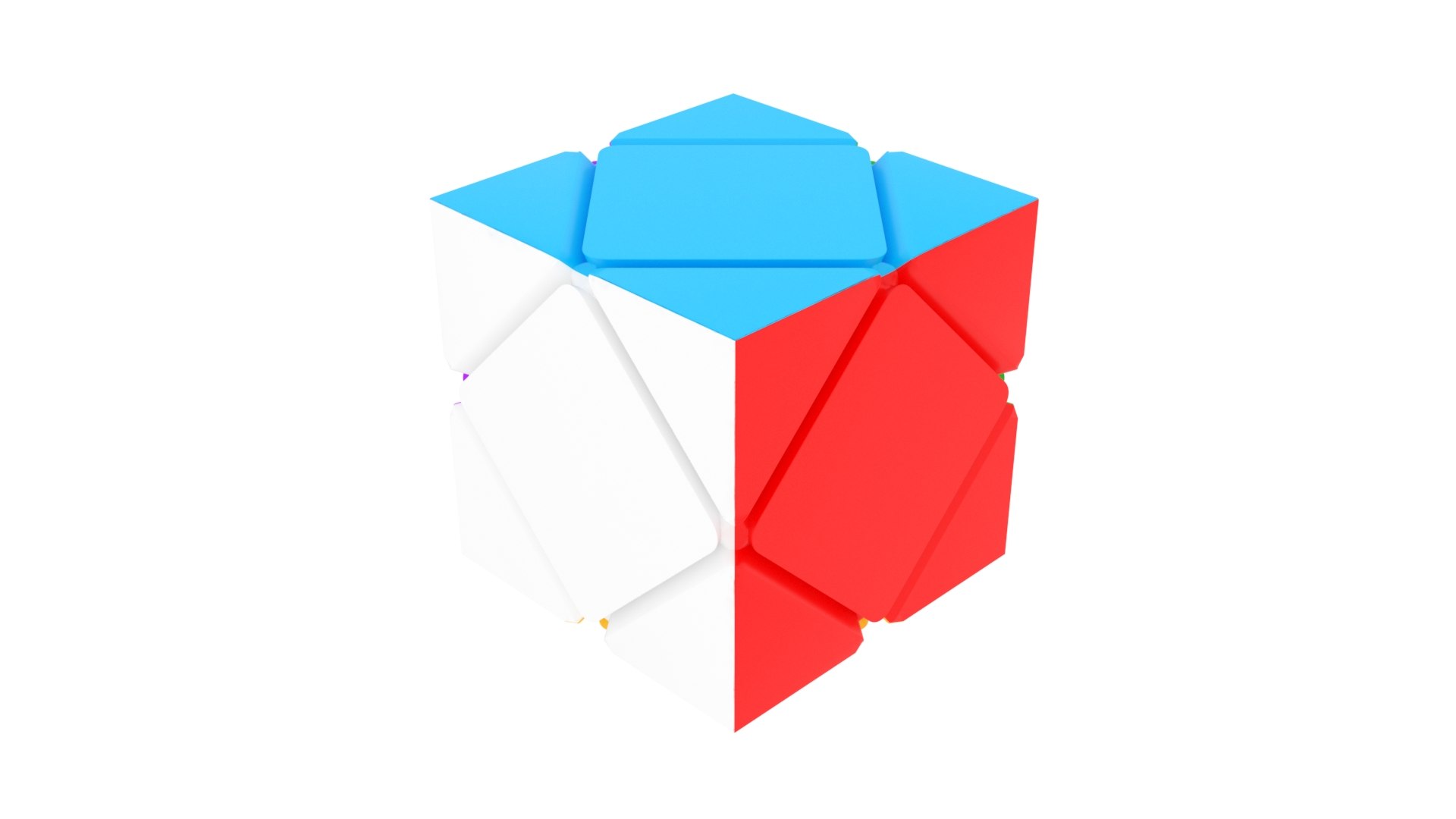 3D Skewb Puzzle Model - TurboSquid 1740249