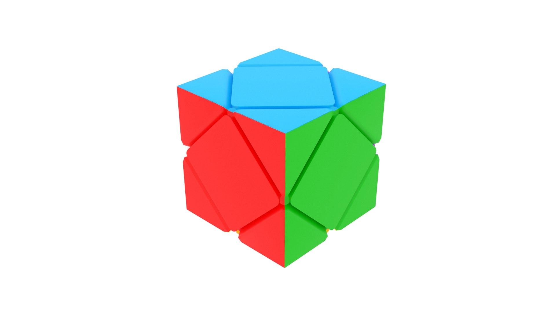 3D Skewb Puzzle Model - TurboSquid 1740249