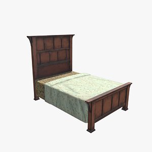 3D Medieval Bed V2 model