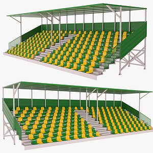 Sports Tribune For Spectators 3D model