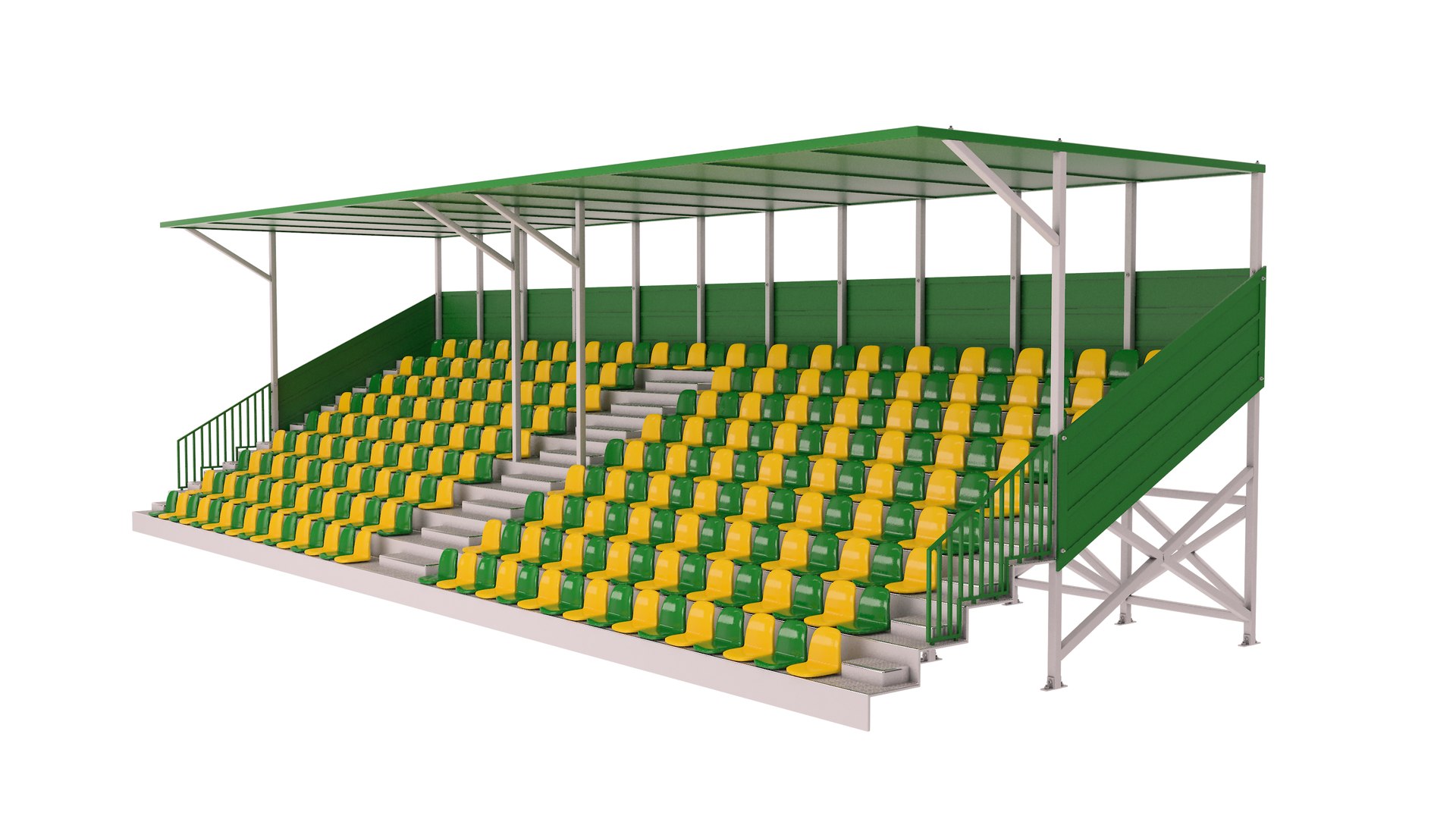 Sports Tribune For Spectators 3D Model - TurboSquid 2085847
