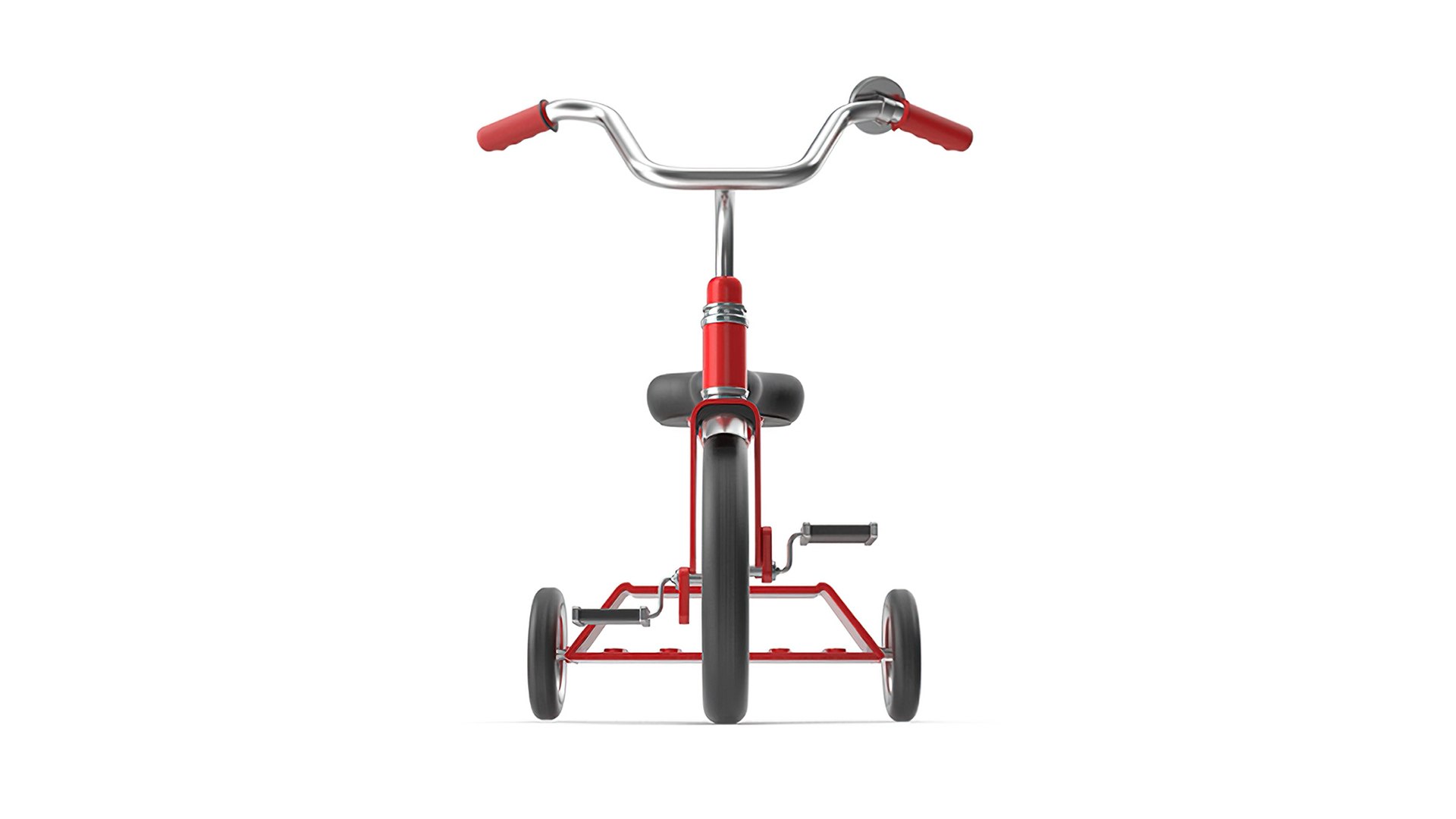 3D Red Tricycle Model TurboSquid 2103689