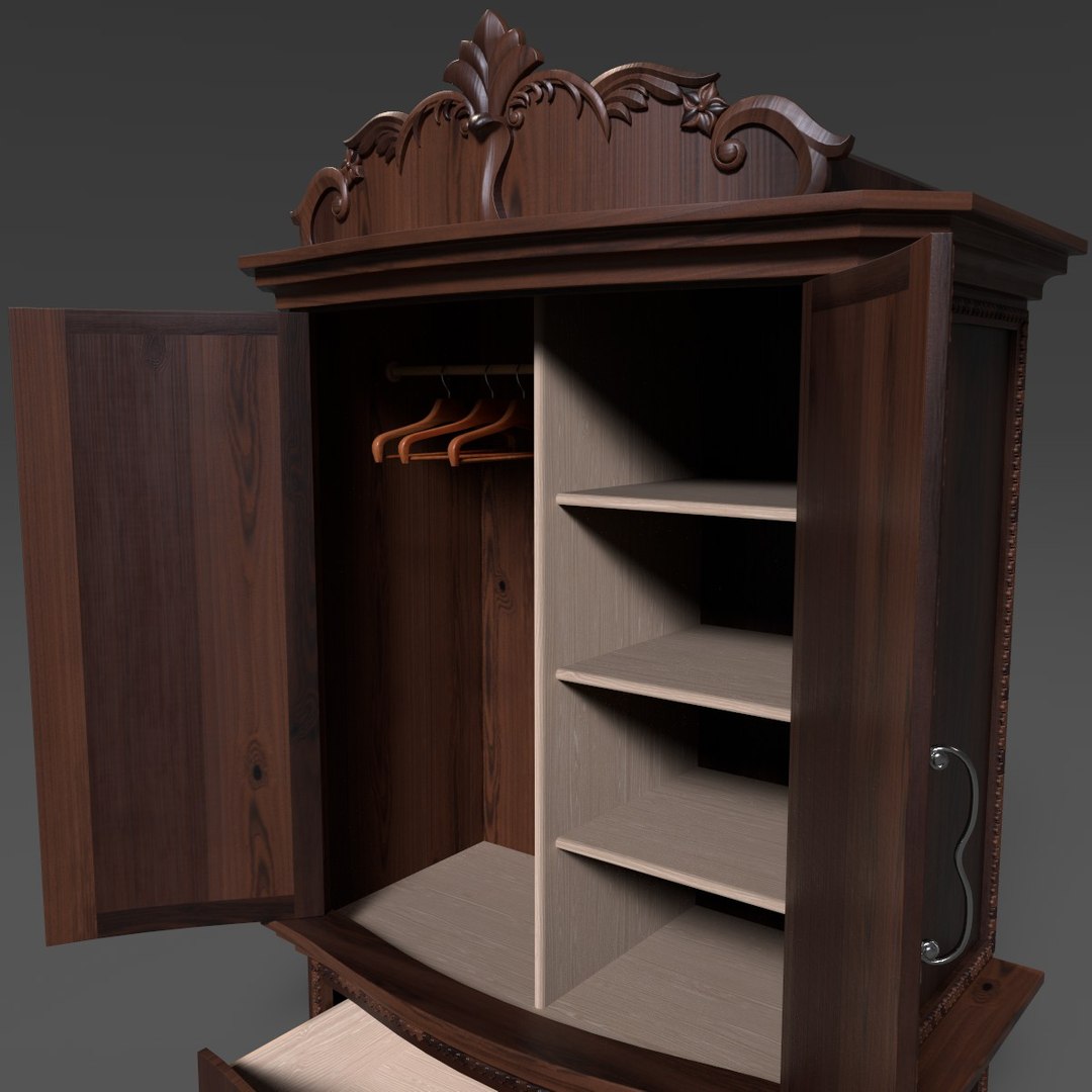 3D Armoire French Model - TurboSquid 1554851