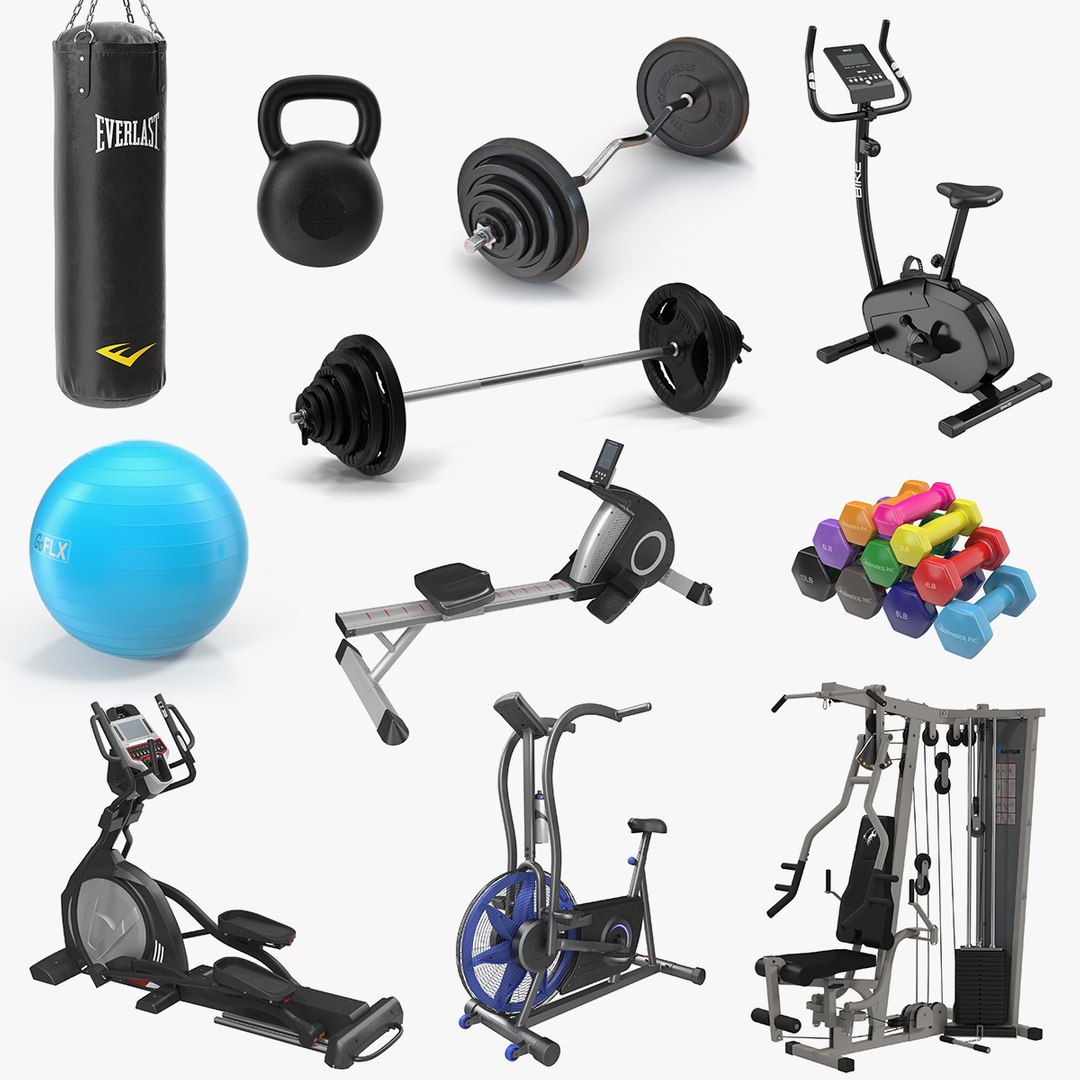 Gym 3D Models Collection 2 3D model preview
