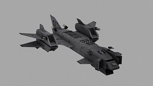 spacecraft spaceship 3d model
