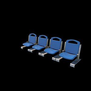 stadium seat 3D model 3D model