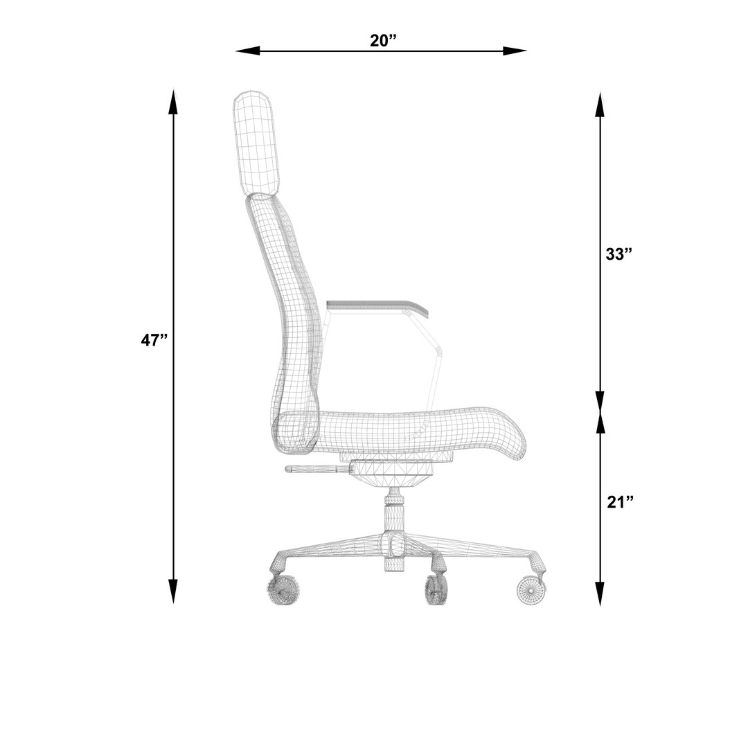 3D Office Chair Model TurboSquid 1919482