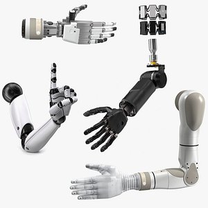 Mechanical Hands Rigged for Cinema 4D Collection 2
