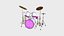 08 Drum Colors Collection - Conception d'instruments de musique de batterie