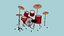 08 Drum Colors Collection - Conception d'instruments de musique de batterie