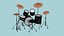 08 Drum Colors Collection - Conception d'instruments de musique de batterie