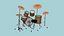 08 Drum Colors Collection - Conception d'instruments de musique de batterie