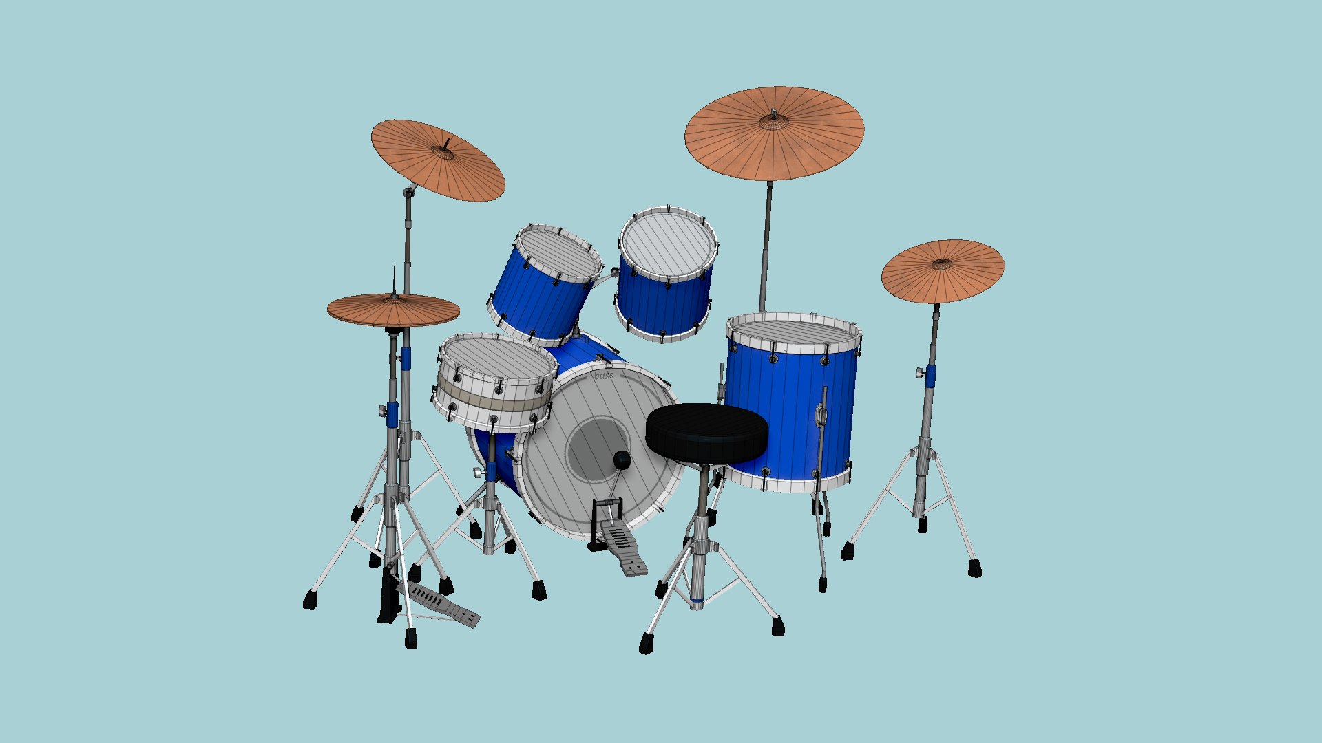 3D model 08 Drum Colors Collection - Drumming Music Instrument Design https://p.turbosquid.com/ts-thumb/7u/sHgpUW/iI/r2wire/png/1636727104/1920x1080/fit_q87/4797bb9f4d0e6f0a0057ecde4a40f19e4d33c6f2/r2wire.jpg