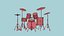 08 Drum Colors Collection - Conception d'instruments de musique de batterie