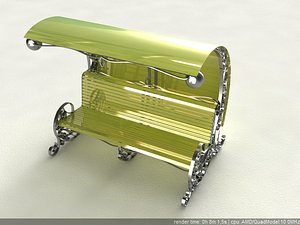 3d model bus stop