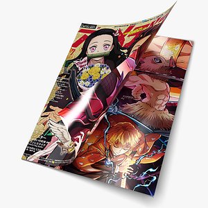 3D Magazine Opening Rigged Animated