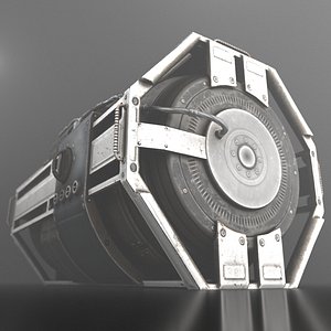 futuristic emergency backup generator 3d model