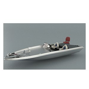 3D Small Aluminum Fishing Boat Model - TurboSquid 1296449