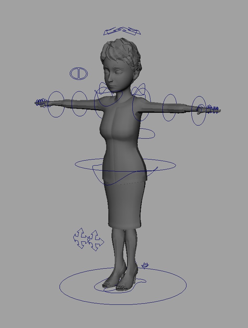 3D Female Rig Model - TurboSquid 1396064