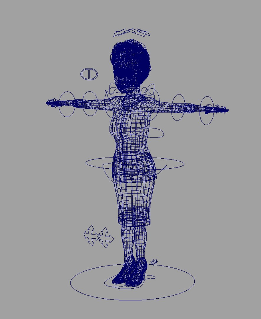 3D Female Rig Model - TurboSquid 1396064
