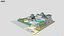 豪华酒店花园套件套装现代度假空间模块化系统3D模型
