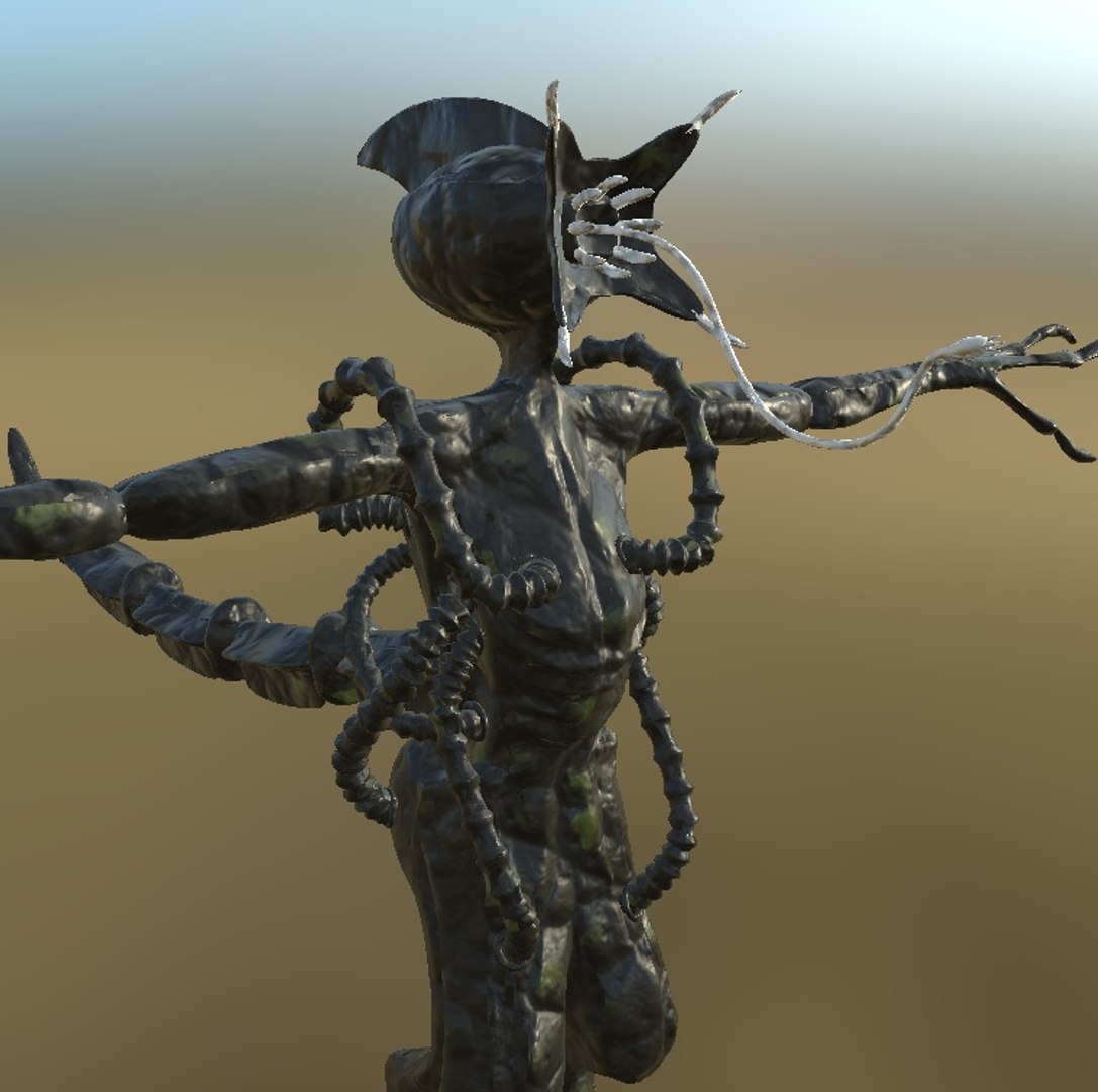 3D Alien Concept Pbr Model - TurboSquid 1633189