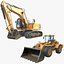 Schwere Baumaschinen – Hochwertiges 3D-Modellpaket.