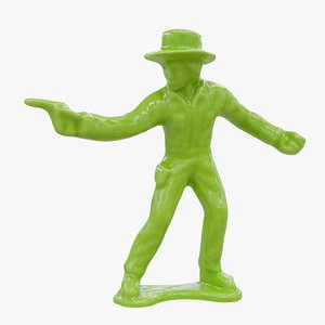 Plastic Cowboy Toy 05