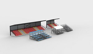 3D model Grandstand set 3D model