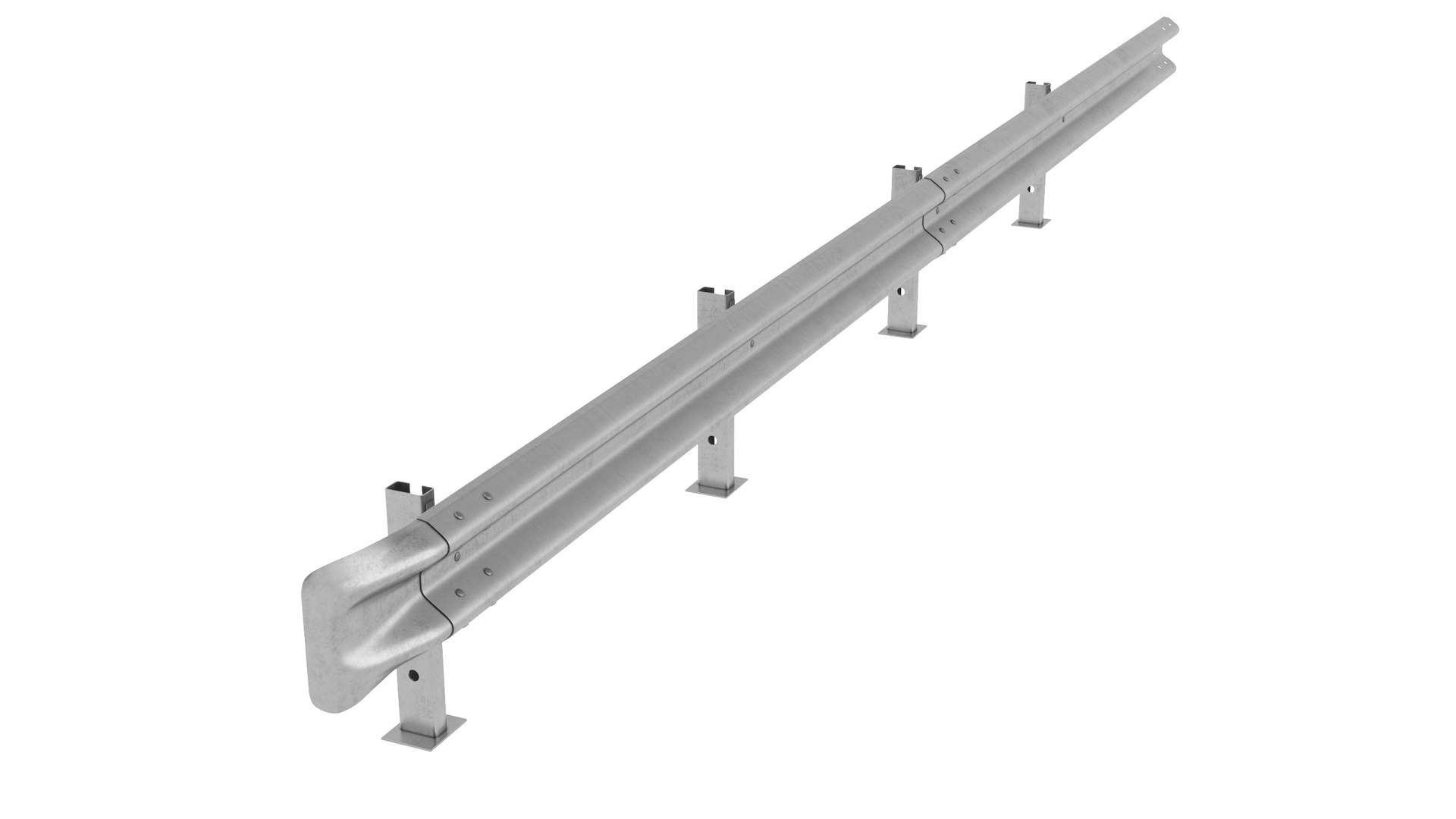 3D Road Safety Barrier model TurboSquid 2076284