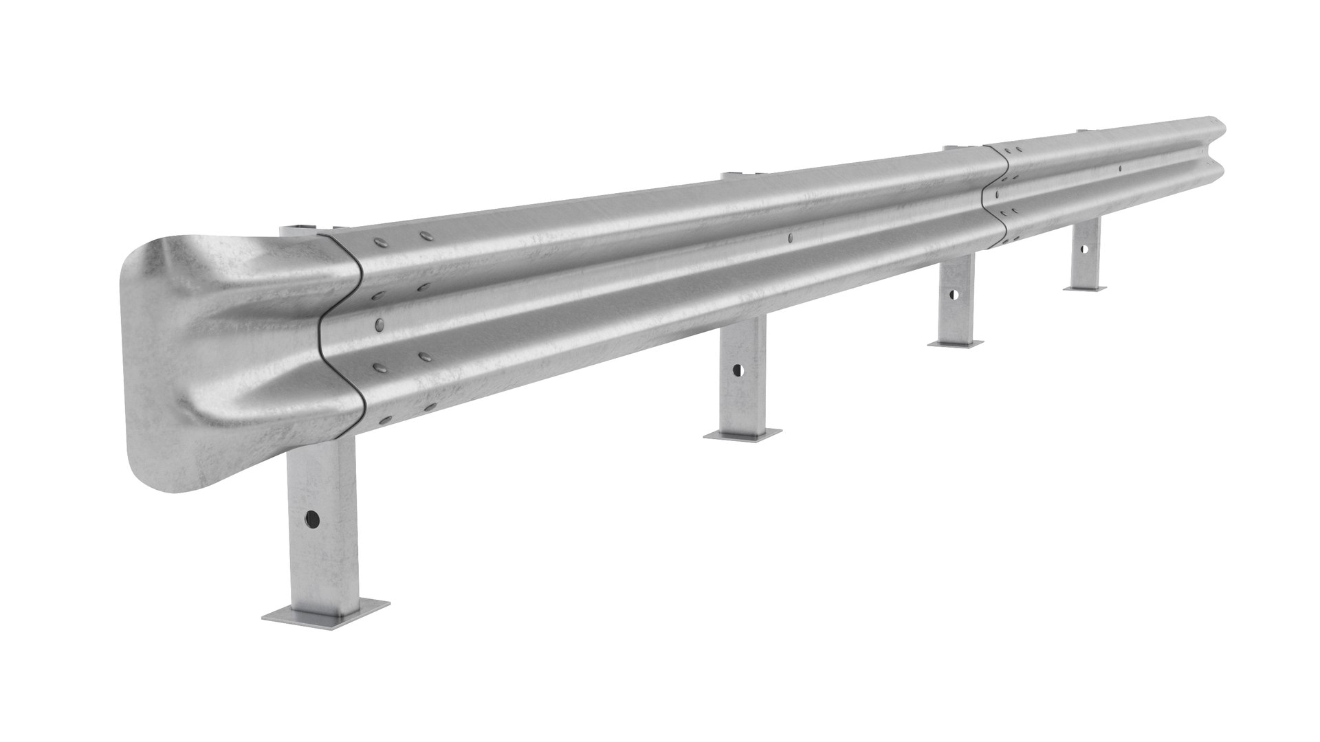 3D Road Safety Barrier Model TurboSquid 2076284