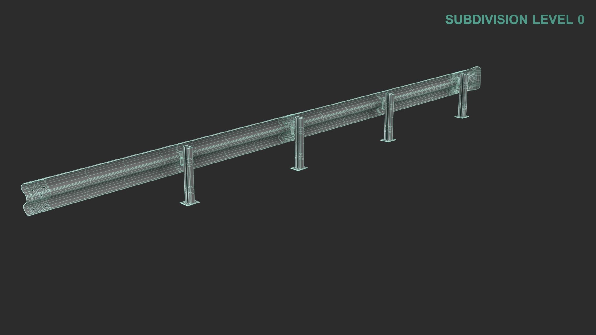 3D Road Safety Barrier model TurboSquid 2076284