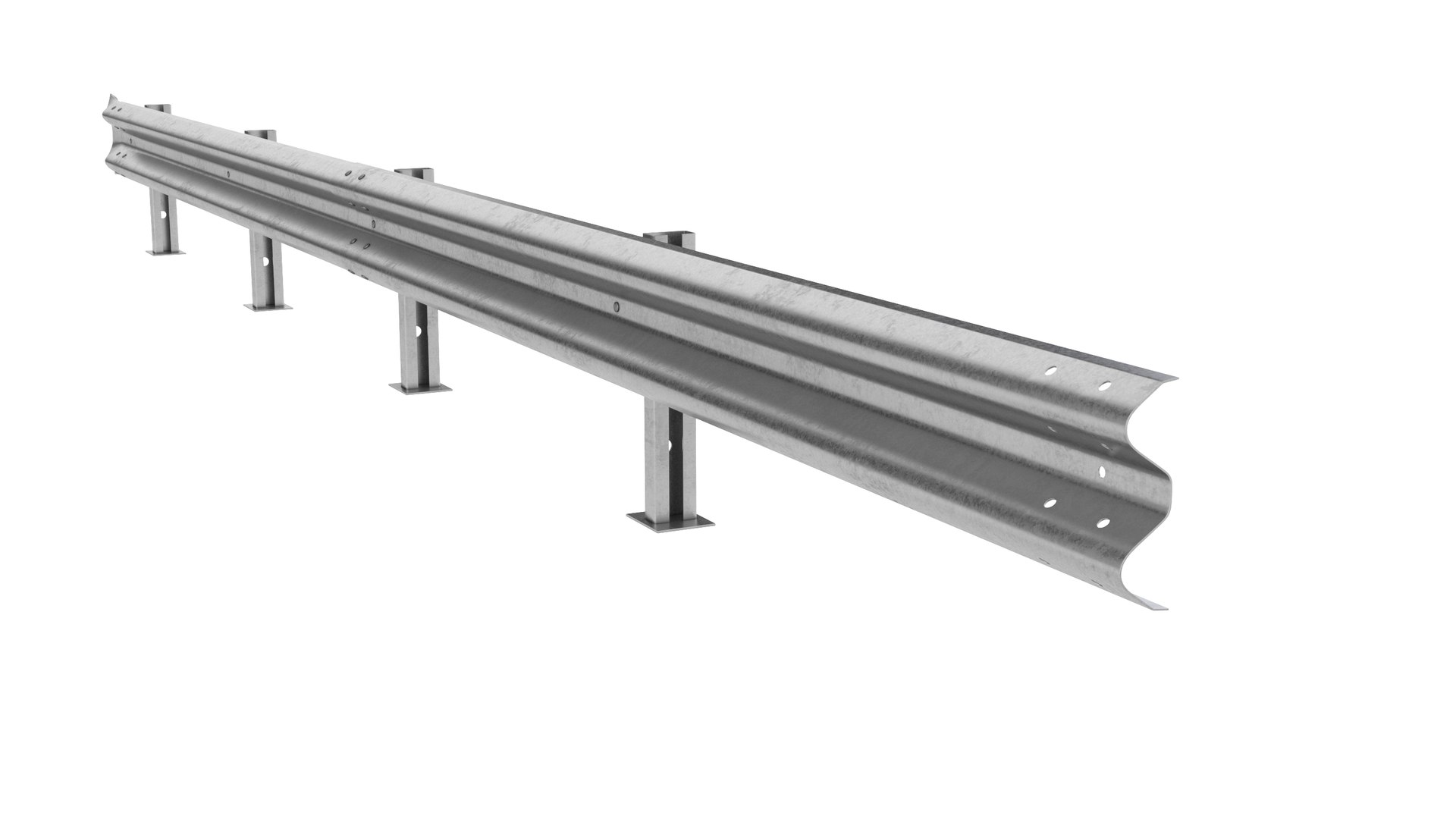 3D Road Safety Barrier Model TurboSquid 2076284