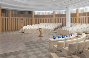 Conference Hall Auditorium 03 3D model