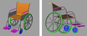 wheelchair 3d model