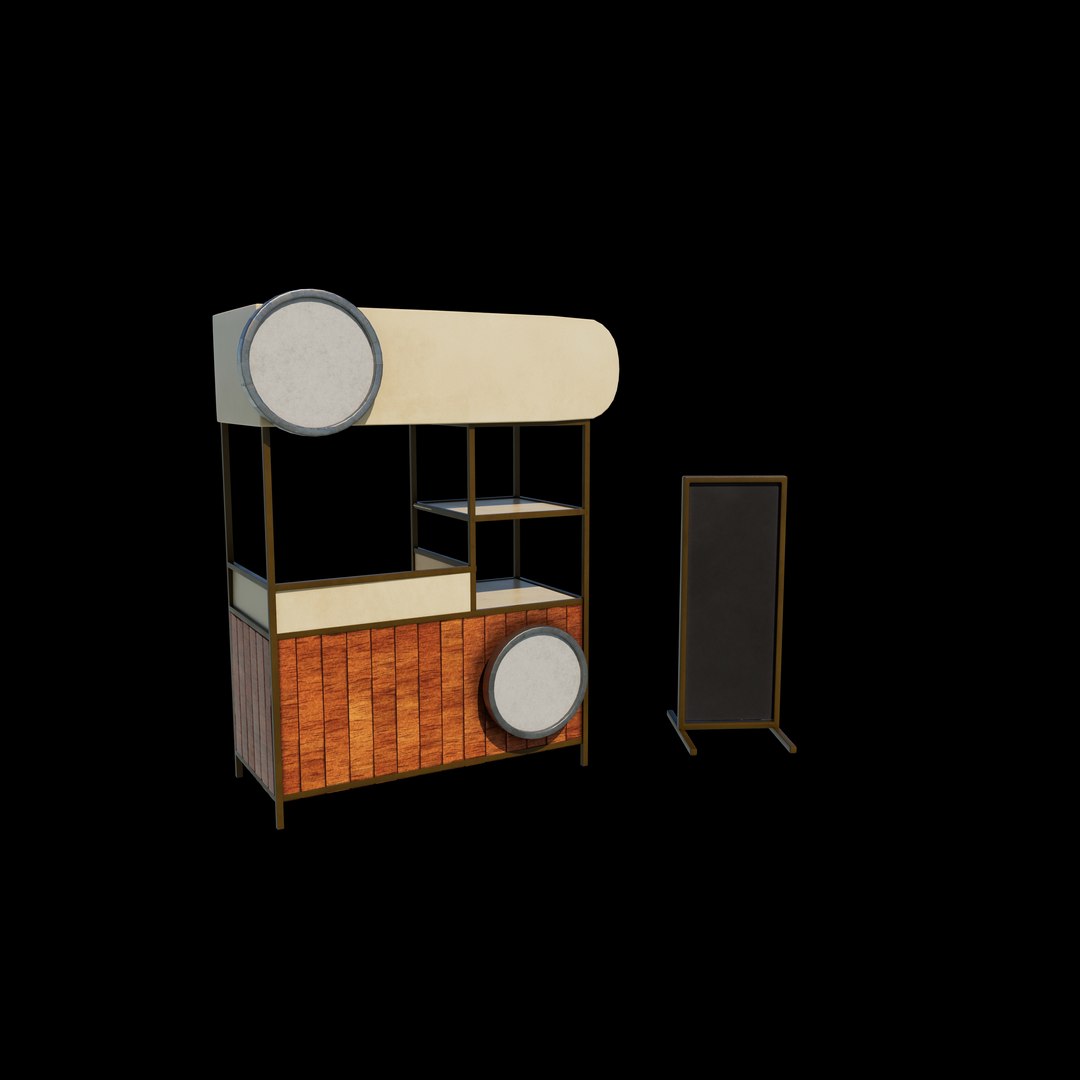 3D Street Food Stand 3D Model Model - TurboSquid 2331959