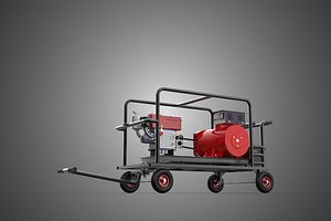 3D COMPACT DIESEL ENGINE SINGLE CYLINDER POWER GENERATOR SET GENSET