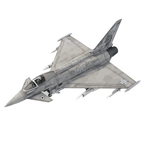 Eurofighter Typhoon EF-2000 jet fighter 3D model